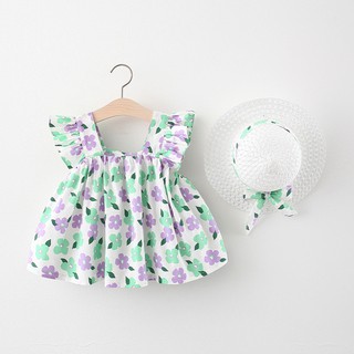 Set váy bé gái cánh tiên kèm nón size từ 1 2 3 4 tuổi MINTSCLOSET Mint's Closet - s1121