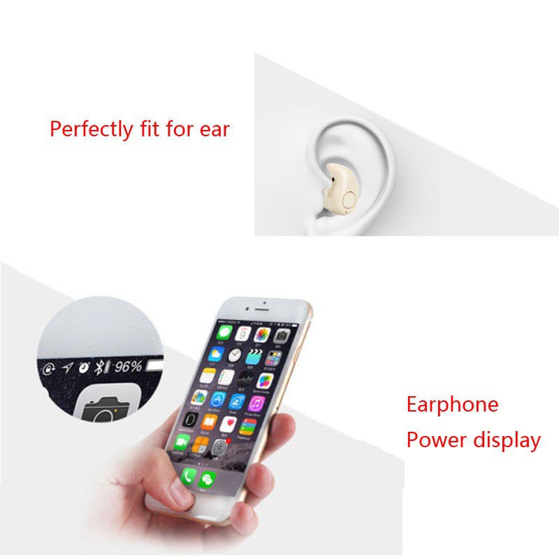 Tai nghe nhét tai bluetooth 4.1 mini chất lượng cao kèm phụ kiện
