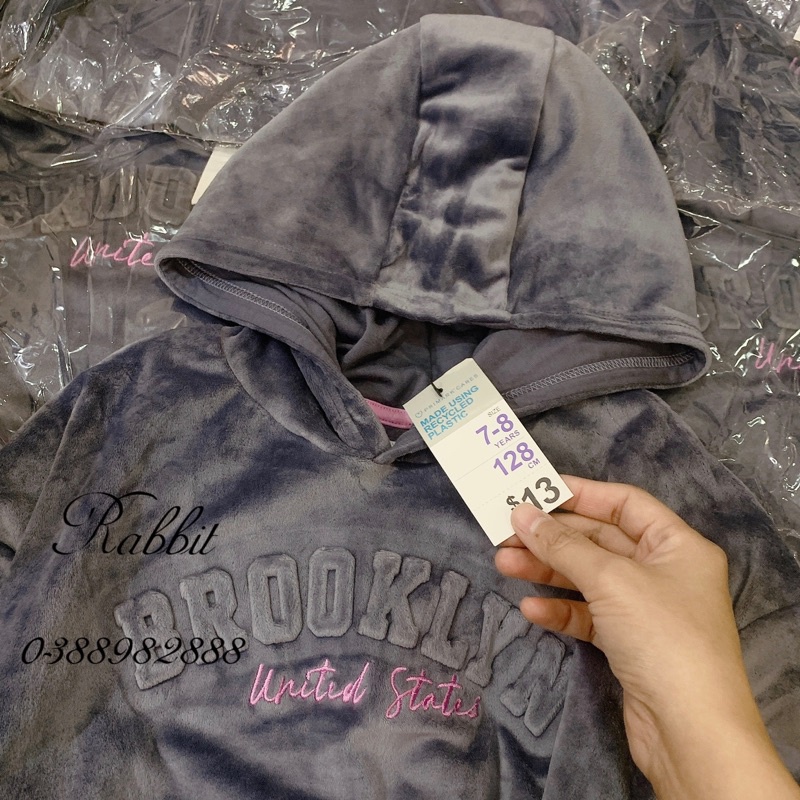 Áo nhung hoodie Primark