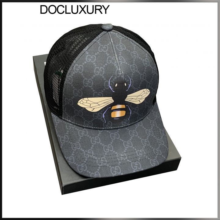 Mũ gucci nam, nón lưỡi trai hình con ong vàng chất liệu da cao cấp kiểu dáng phong cách GC-ONG