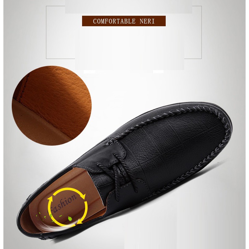 【Ready Stock】 Formal Shoes Men Elegant Handsome Genuine Cow Leather Business Driving Comfortable