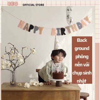 Vải Phông nền sinh nhật  chụp ảnh, phông nền vải trơn, background  Happy birthday lookbook và livetream, decor , rèm cửa