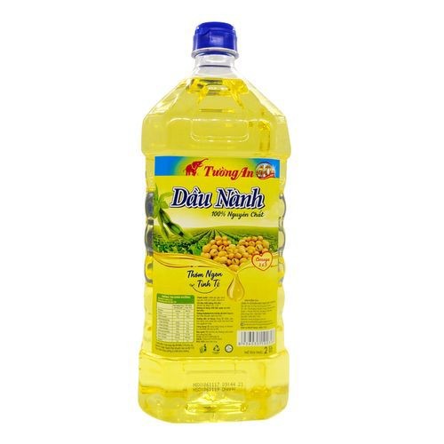 Dầu đậu nành 100% nguyên chất Tường An can 2 lít