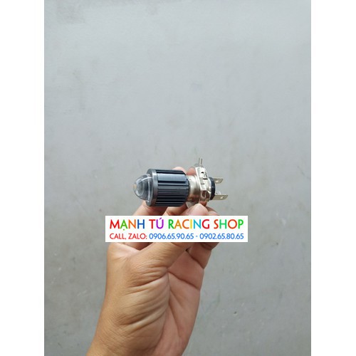 Bóng đèn led có lúp gắn các dòng xe wave sirius exciter xe tay ga xài bóng 3 chân xài điện bình - X5992