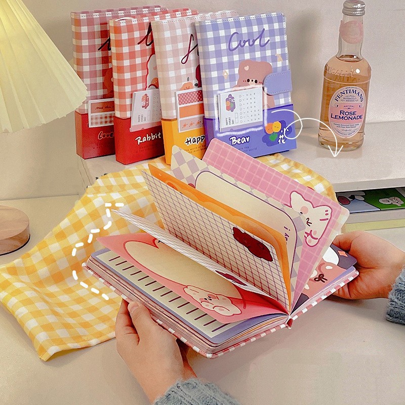 Sổ tay ghi chú khóa nam châm nhiều hình cute Gooo Store