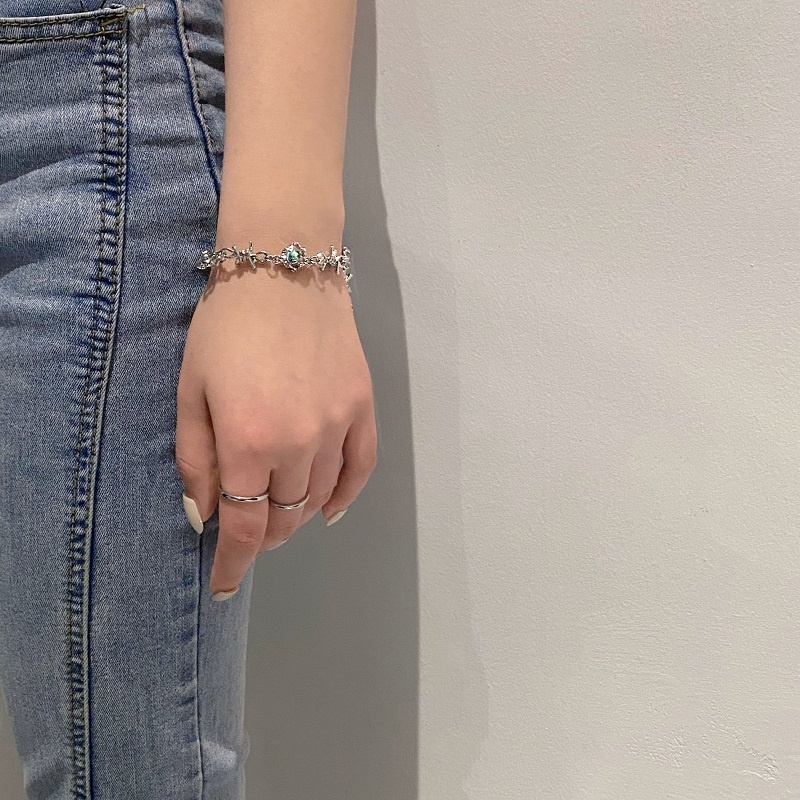 Dây Chuyền Mặt Đá Mặt Trăng Thời Trang Harajuku Cá Tính Sang Trọng