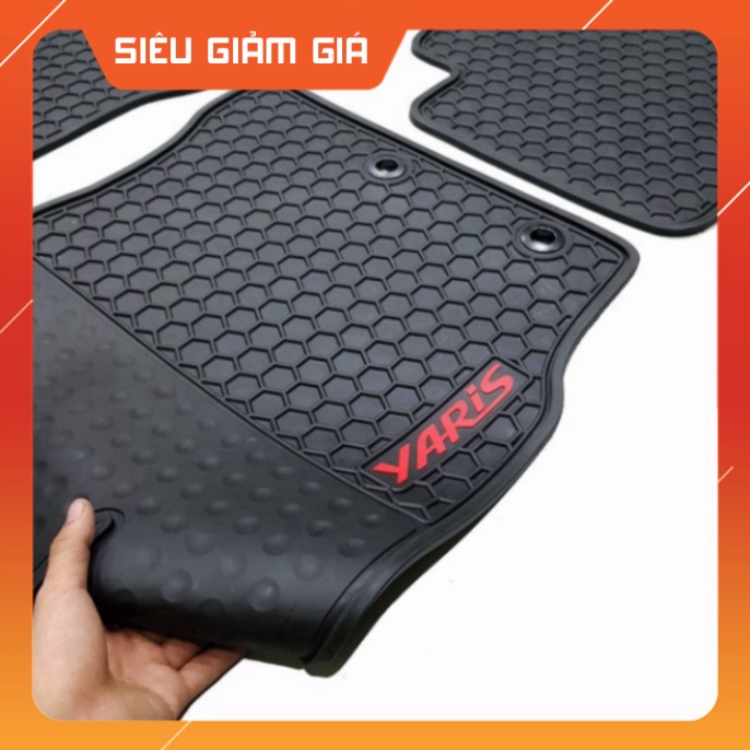Thảm sàn, lót sàn cao su 3D cho Toyota Yaris 2014-2021 - hàng cao cấp HÀNG CAO CẤP