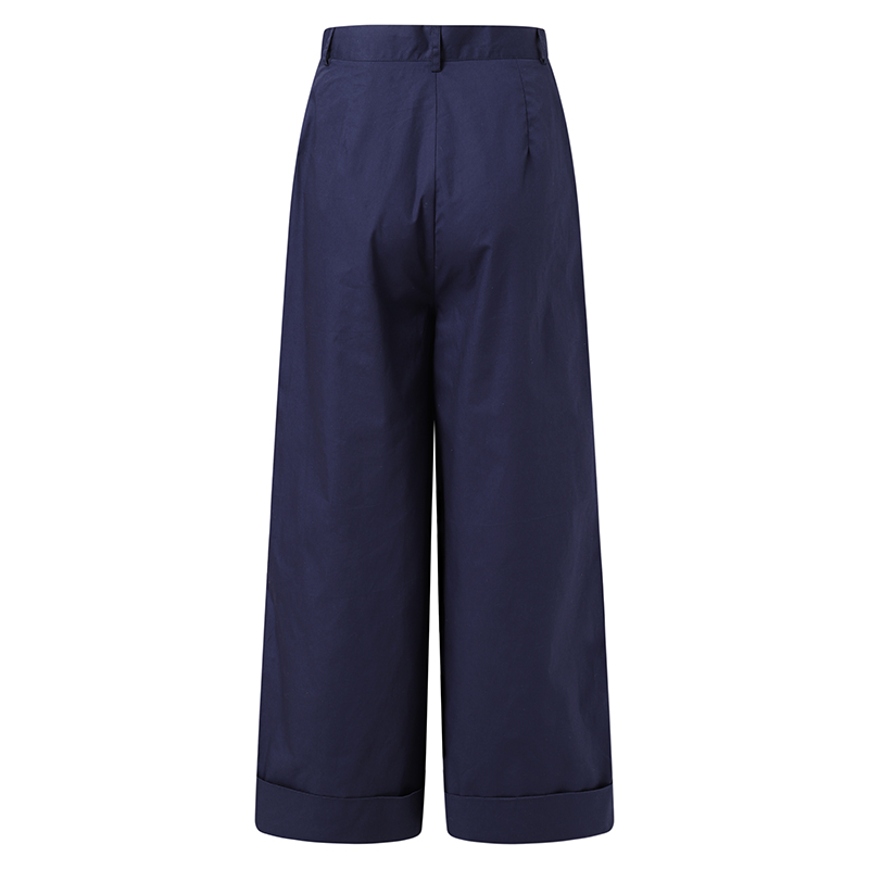 Quần Dài ZANZEA Ống Rộng Màu Trơn Phong Cách Vintage Cho Nữ | BigBuy360 - bigbuy360.vn