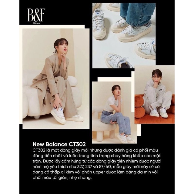 Giày unisex New Balance CT302 White Green CT302LF chính hãng