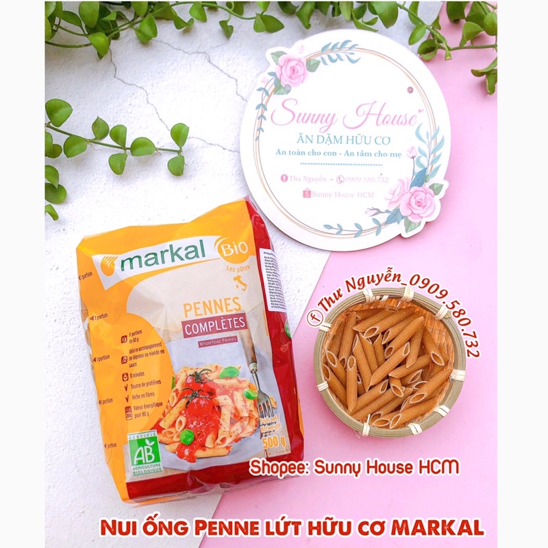 Nui xoắn/ống hữu cơ Markal 500g [Date 2023]