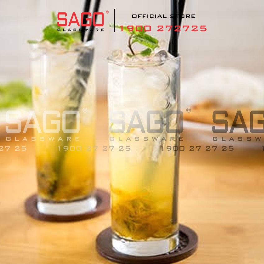 Ly Thủy Tinh Union Cafe Ống Dày 260ml , Nhập Khẩu Thái Lan