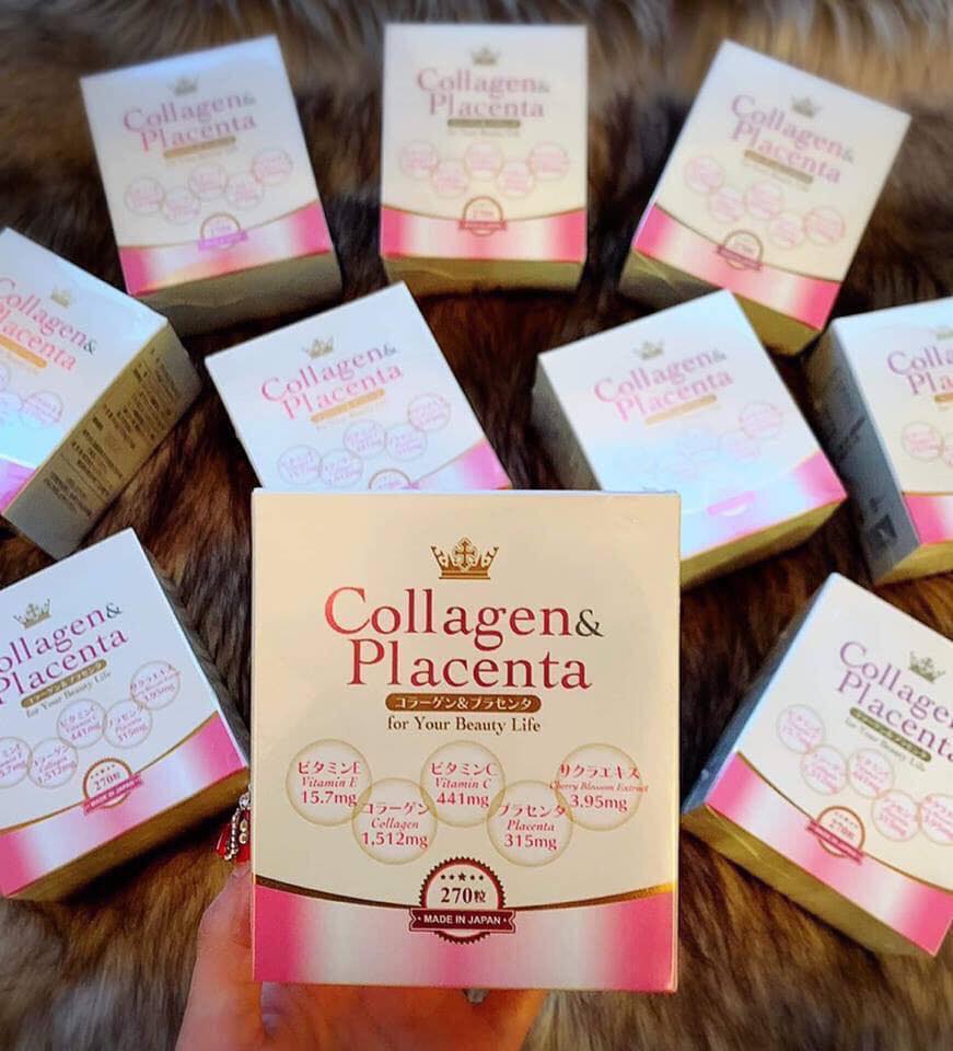 [Hàng chính hãng] Hộp Collagen Placenta 5 in 1- chuyên Hàng Nhật.