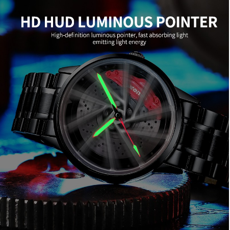 NIBOSI Thương Hiệu Hàng đầu Tùy Chỉnh Vành Xe đồng Hồ Bánh Xe Xoay đồng Hồ Nam Không Thấm Nước Dạ Quang | BigBuy360 - bigbuy360.vn