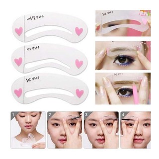 Sét 3 Khuôn Kẻ Mày - Khuôn Kẻ Lông Mày 3 Dáng