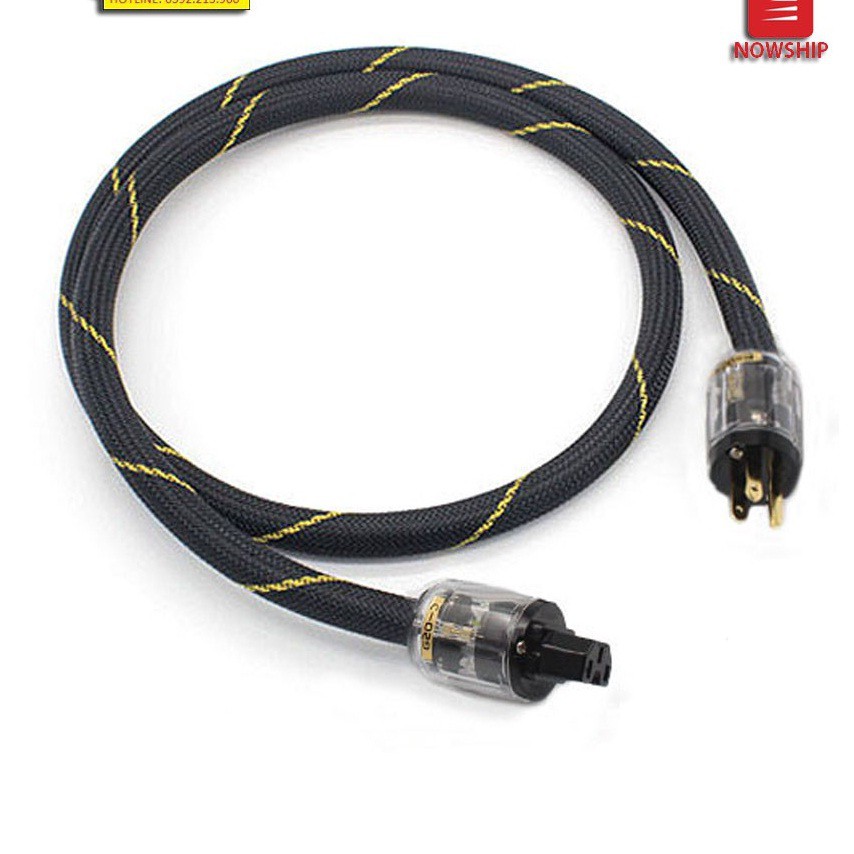 Dây Nguồn Âm Thanh Audio Bọc Lưới Chống Nhiễu Monster Powerline 400 Dài 1.5m - Hàng Chính Hãng, cao cấp