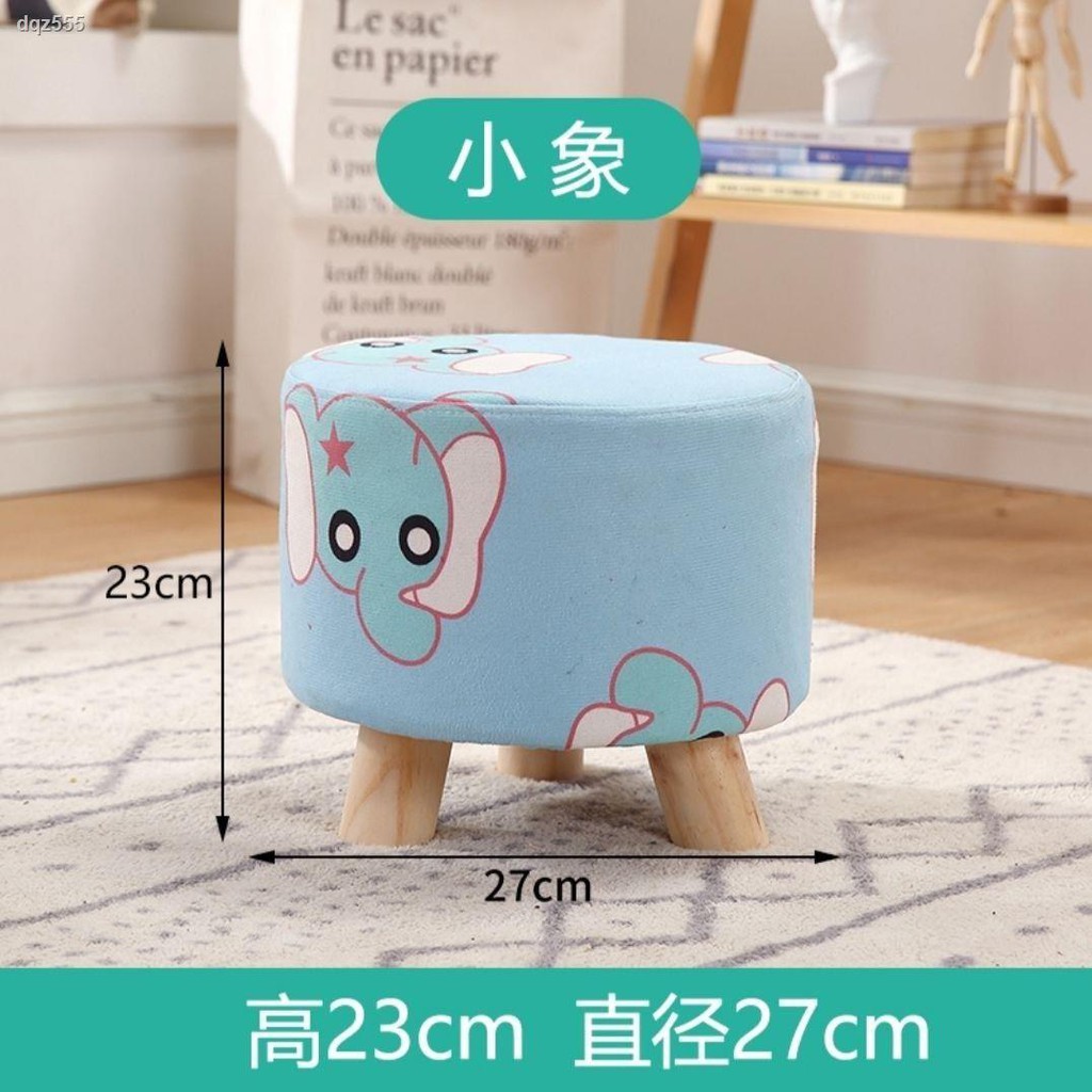 Ghế Đẩu Bằng Gỗ Họa Tiết Hoạt Hình Dễ Thương Cho Bé