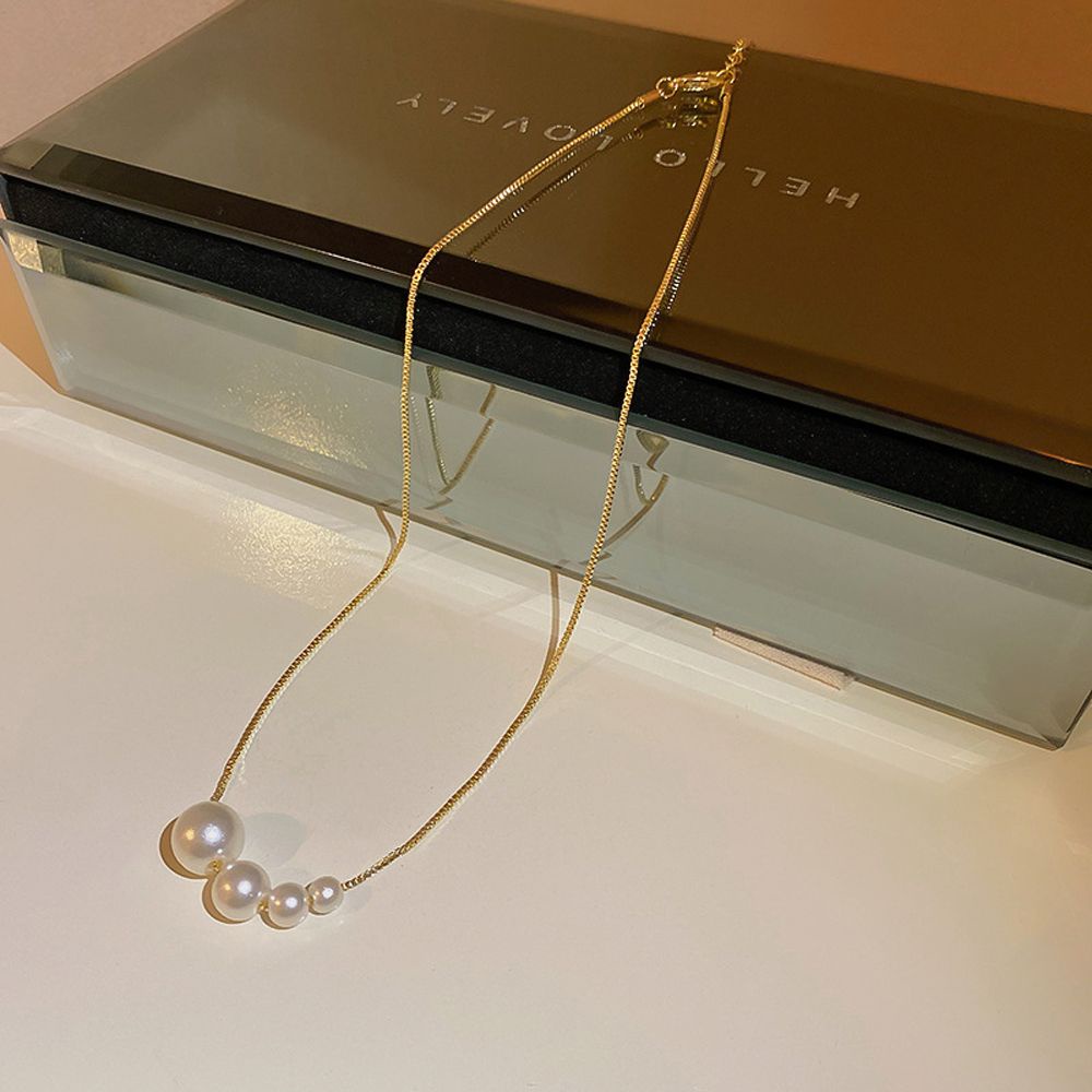 Vòng cổ choker đính hạt ngọc trai nhân tạo sang trọng thời trang phong cách Hàn Quốc cho nữ