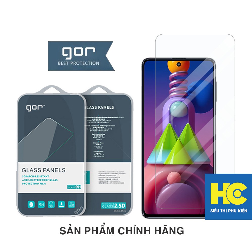 Cường lực Samsung M51 chính hãng Gor độ cứng 9H – Dán màn hình Samsung Galaxy M51