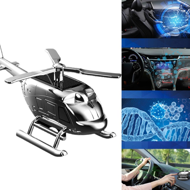 * Solar Helicopter Fragrant Aromatherapy Automobile Perfume Odor Remover Car Air Freshener Vehicle Auto Interior Ornaments
