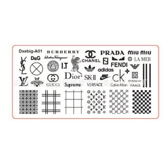 Khuôn in thương hiệu, bảng in thương hiệu nail trang trí móng cao cấp