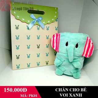 CHĂN ĐẮP VĂN PHÒNG HÌNH THÚ KÈM TÚI QUÀ TẶNG