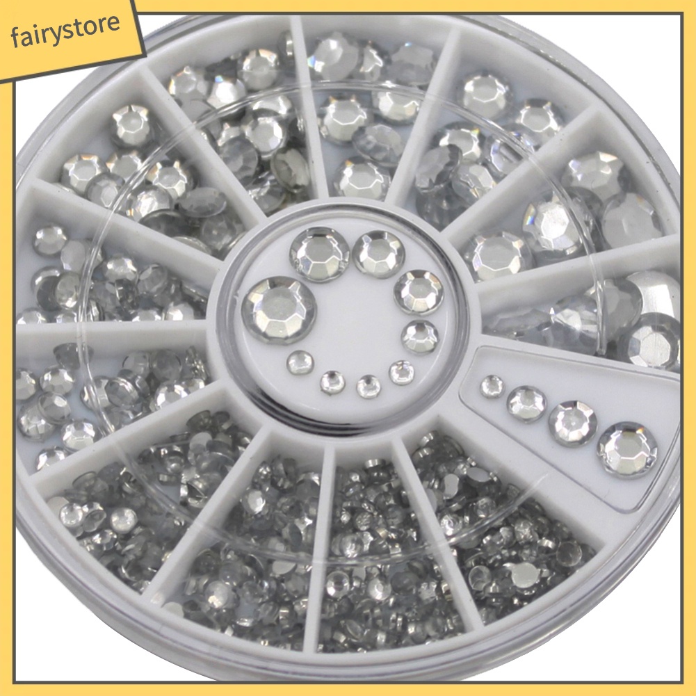 [Hàng mới về] Hộp 300 đá giả đính móng trang trí nghệ thuật 3D xinh xắn