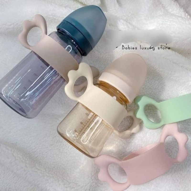 Tay cầm, quai cầm bình sữa Avent, hegen, pigeon cánh tiên silicone cổ rộng cho bé