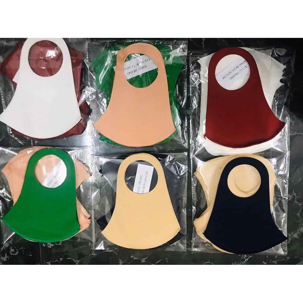 Khẩu Trang Su Trơn 3D 1 Lớp Hàng Tự Sản Xuất - Tái Sử Dụng | BigBuy360 - bigbuy360.vn