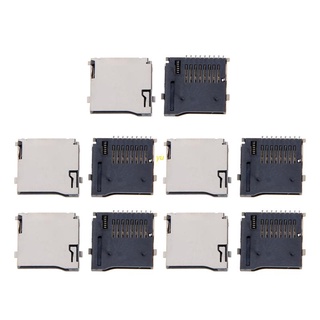 10pcs push-push type tf card socket adapter automatic pcb connector