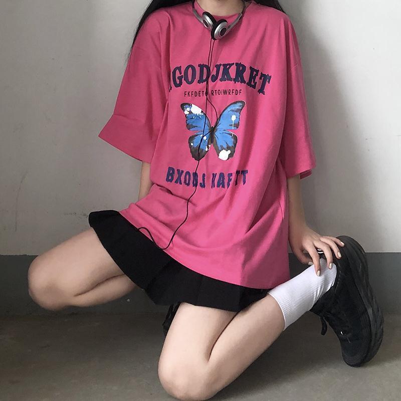 2021 Fashion Clothing short sleeve t shirt Women loose neck round large size blouse clothes