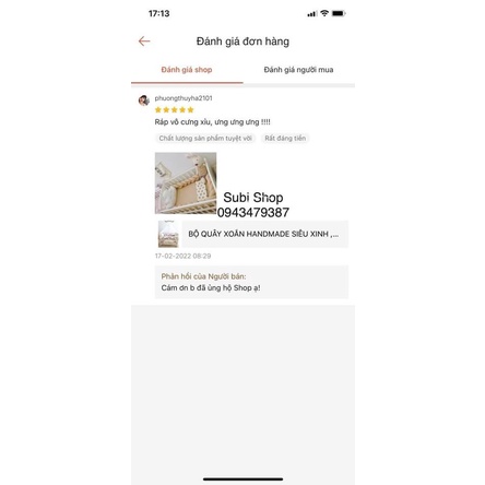 QUÂY GA HANDMADE SIÊU XINH - ẢNH THẬT 100%