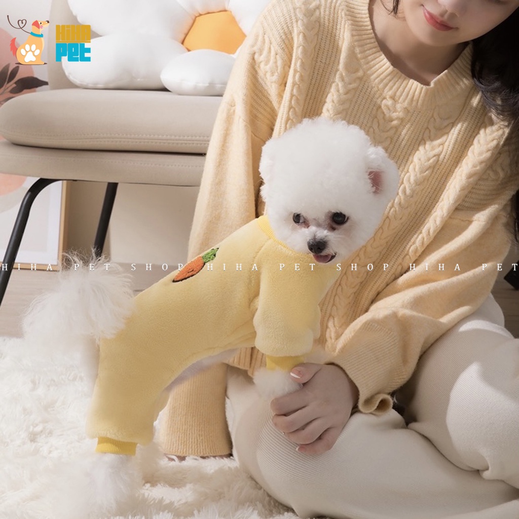 Quần Áo Cho Chó Mèo Ấm Áp Quần Áo Thú Cưng Lông Nỉ Cao Cấp Hihapet.