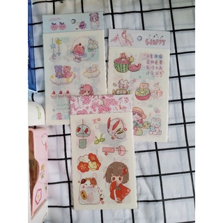Sticker 4 tấm, 6 tấm dễ thương