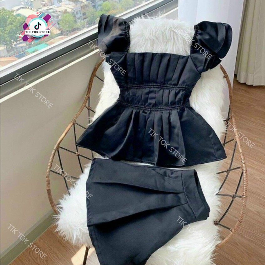 Set xếp ly tay bèo, set đồ nữ đi chơi TIK TOK STORE | BigBuy360 - bigbuy360.vn