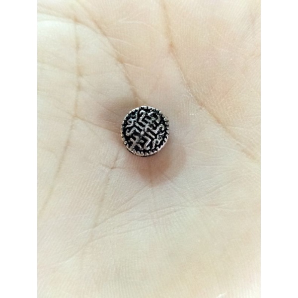 Charm bánh xe song hỉ cát tường bạc s925 vĩnh viễn bảo hành bạc Thuylamshop