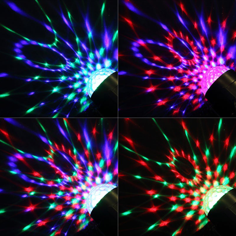 Đèn nháy theo nhạc có điều khiển từ xa là đèn vũ trường bar led 7 màu sân khấu