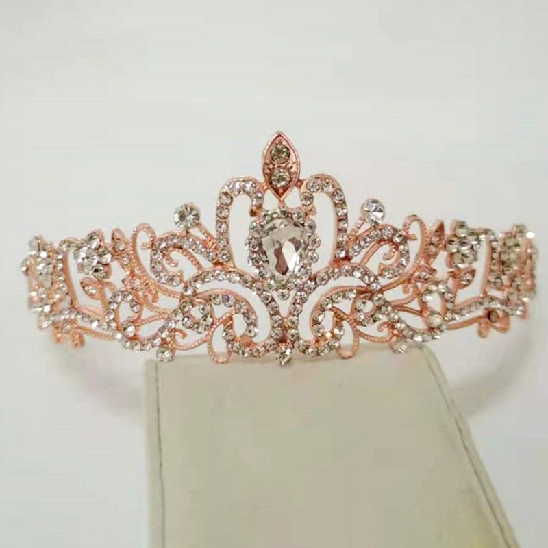 Flgo Vương Miện Đính Đá Pha Lê Kèm Lược Cài Dành Cho Cô Dâu Trong Tiệc Cưới Hóa Trang Halloween