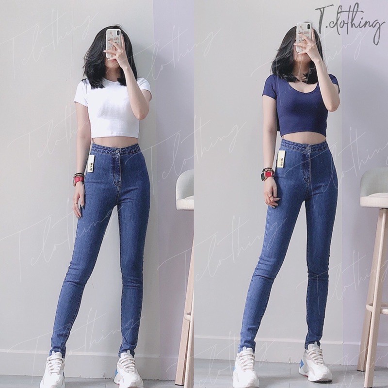 Quần Skinny Jean cạp liền lưng siêu cao [ẢNH CHÍNH CHỦ] | BigBuy360 - bigbuy360.vn