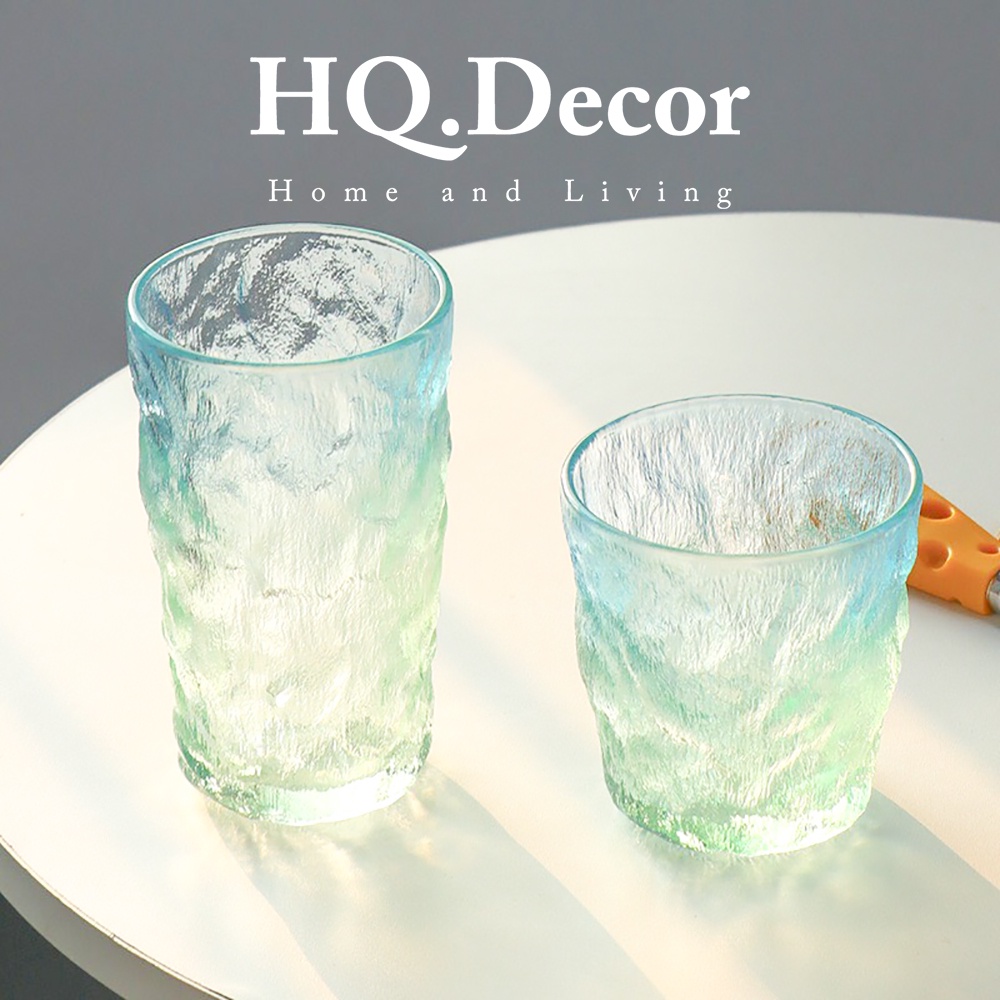Cốc thủy tinh vân sóng nổi cao cấp cực đẹp - HQ52