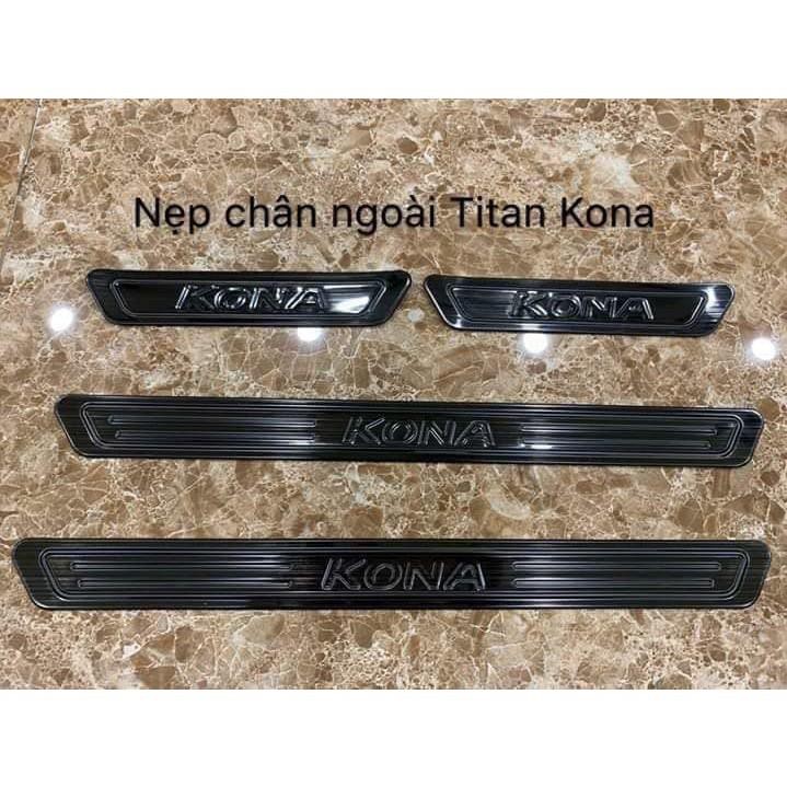 Kona ,Ốp bậc Titan cho Hyundai Kona 2018-2019-2020