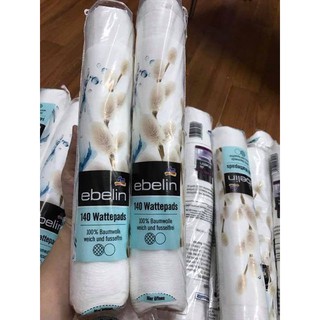 (HÀNG NỘI ĐỊA ĐỨC CÓ BILL)Bông tẩy trang Ebelin 140 miếng- Đức