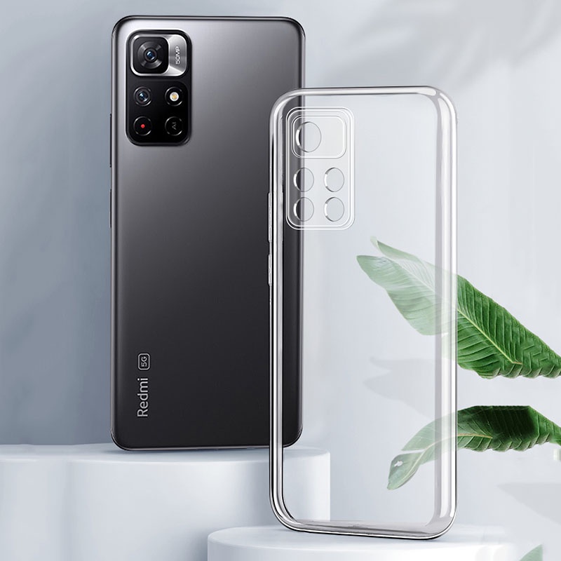 Ốp Điện Thoại TPU Mềm Trong Suốt Bảo Vệ Camera Cho Xiaomi 11T 12 Pro Redmi Note 11s 10s Pro Max Poco F3 X3 GT M3 Pro