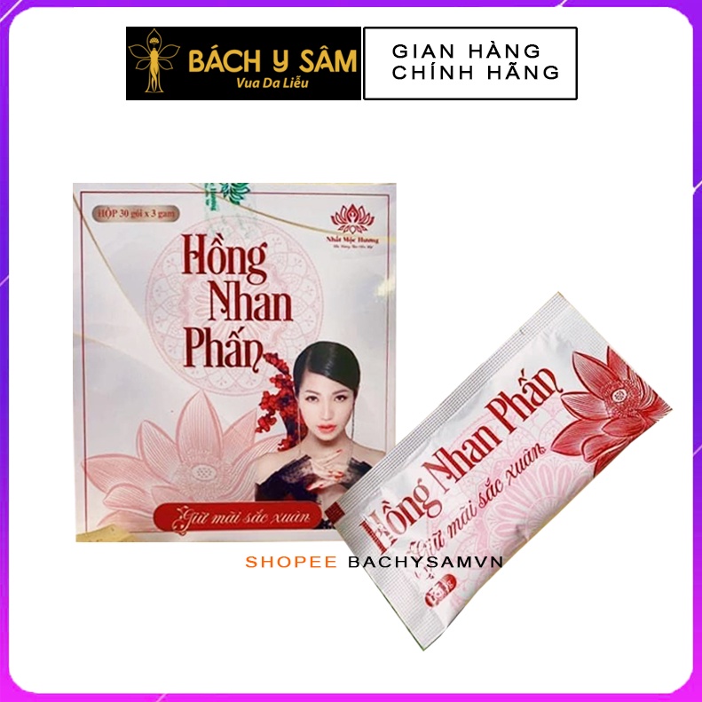 Bách Y Sâm Hồng Nhan Phấn Dạng Bột Hộp 30 Gói