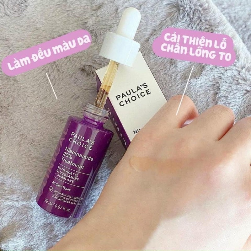 Mini 2ml - Serum dưỡng trắng, thu nhỏ lỗ chân lông Paula Choice Niacinamide 20% Treatment