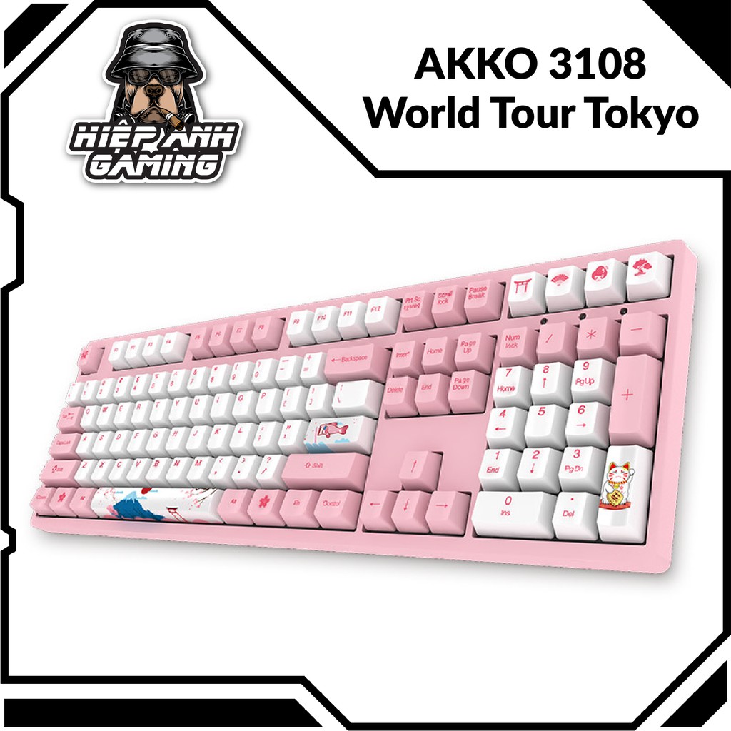 Bàn phím cơ AKKO 3108 v2 World Tour Tokyo | Hàng chính hãng bảo hành 12 tháng