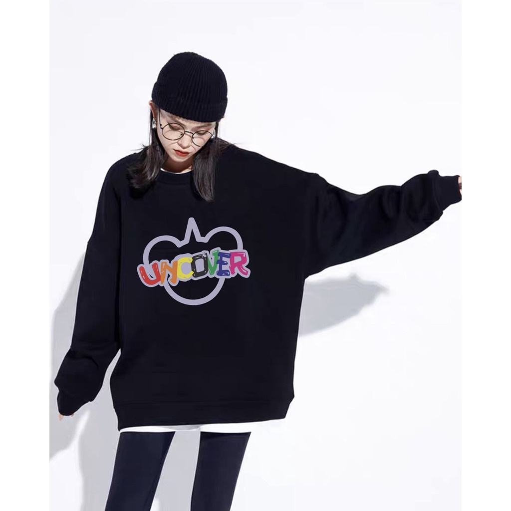 Áo Nỉ Sweater Nam Nữ Uncove, Form RỘNG CHUẨN Xu Hướng, áo Tay dài nỉ bông Cao Cấp Unisex. KKIM Shop