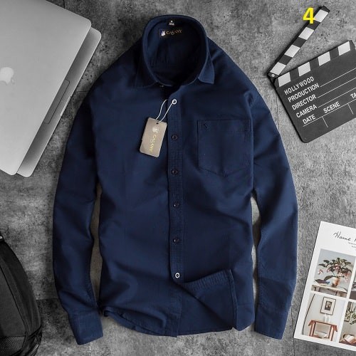 Áo sơ mi nam aberr màu xanh da | BigBuy360 - bigbuy360.vn