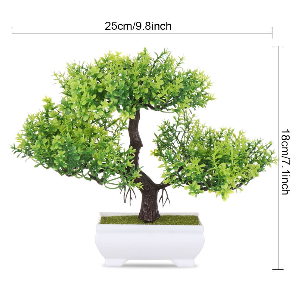 Chậu cây bonsai giả nhiều màu sắc dùng trang trí nhà cửa