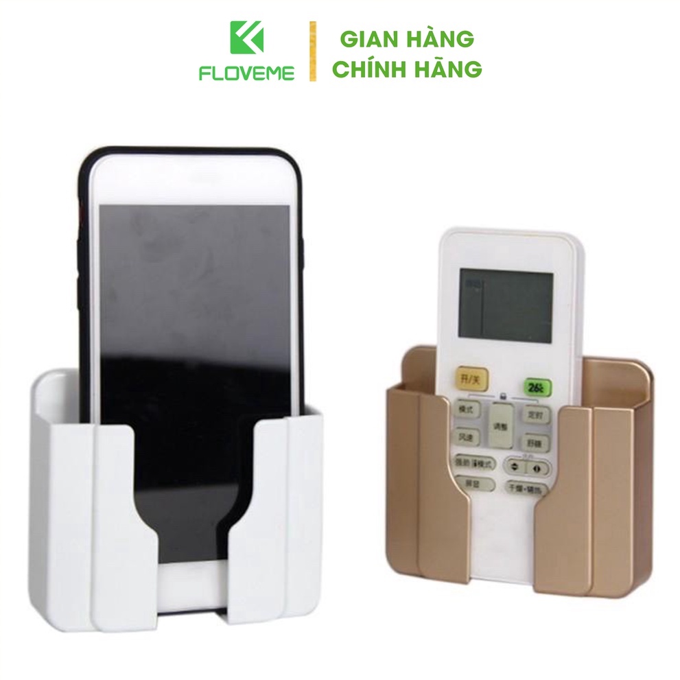 Kệ Dán Tường Để Điện Thoại Floveme , Đựng Đồ, Hộp Đựng Remote Thông Minh, Đa Năng Tiện Lợi