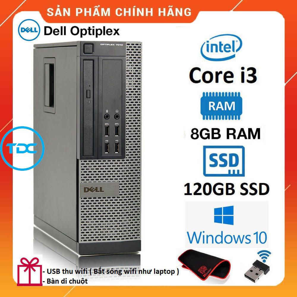Case máy tính để bàn Dell Optiplex 7010 SFF Core i3/ Ram 4GB/ SSD 120GB.  Quà Tặng, Bảo hành 2 năm. Hàng Nhập Khẩu | Shopee Việt Nam